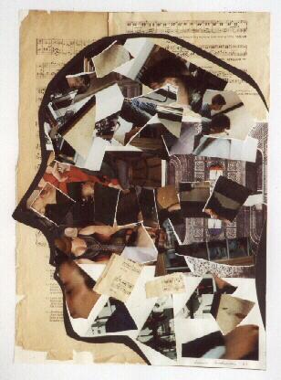 Gedankenspr&uuml;nge Collage 59 x 42 cm