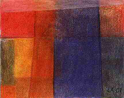 Farbiges Gewebe I Pastell 32 x 24 cm