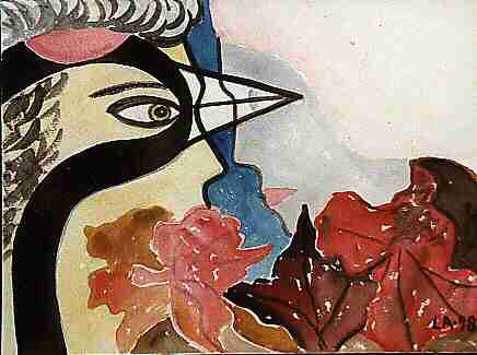 Formver&auml;nderung Aquarell 32 x 24 cm