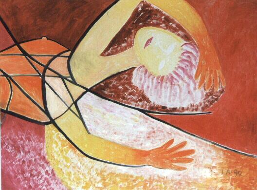 Lang ersehnte Hitze &Ouml;l 60 x 80 cm