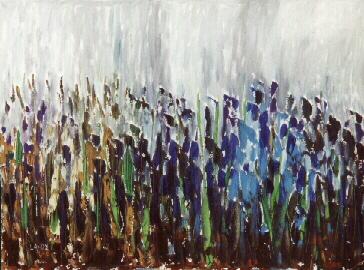 Im Regen &Ouml;l 60 x 80 cm