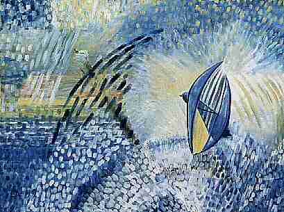 Schattenvogel  &Ouml;l 60 x 80 cm